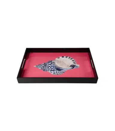 LES OTTOMANS Shell lacquered wooden tray | Thumbnail 1