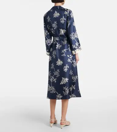 'S Max Mara Timeo printed twill wrap dress | Thumbnail 2