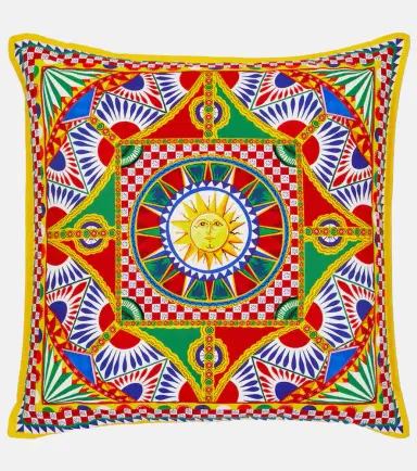 Dolce & Gabbana Casa Medium printed canvas cushion | Thumbnail 2