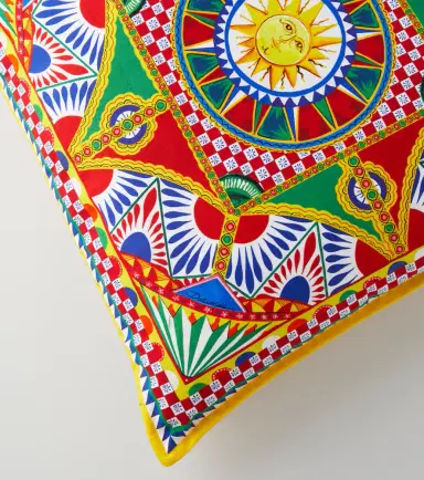 Dolce & Gabbana Casa Medium printed canvas cushion | Thumbnail 5