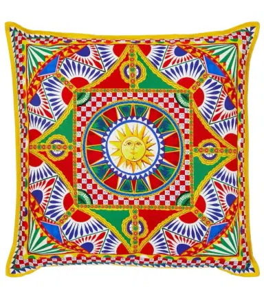 Dolce & Gabbana Casa Medium printed canvas cushion | Thumbnail 1