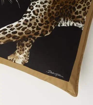 Dolce & Gabbana Casa Leopardo Medium canvas cushion | Thumbnail 4