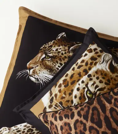 Dolce & Gabbana Casa Leopardo Medium canvas cushion | Thumbnail 5