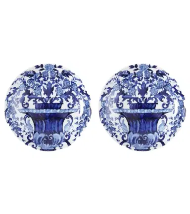 Dolce & Gabbana Casa Set of two Blu Mediterraneo soup plates | Thumbnail 1