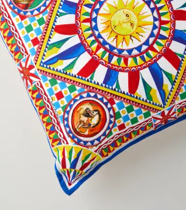 Dolce & Gabbana Casa Small printed canvas cushion | Thumbnail 2