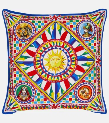 Dolce & Gabbana Casa Small printed canvas cushion | Thumbnail 3