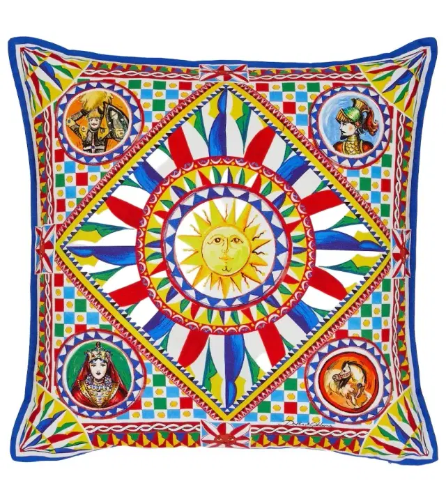 Dolce & Gabbana Casa Small printed canvas cushion