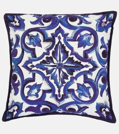 Dolce & Gabbana Casa Small printed canvas cushion | Thumbnail 2