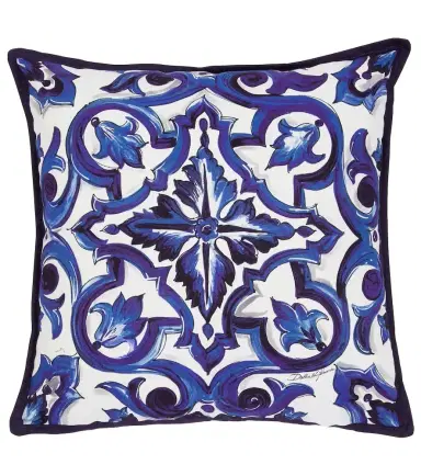 Dolce & Gabbana Casa Small printed canvas cushion | Thumbnail 1