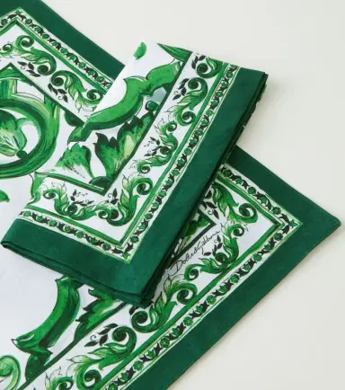 Dolce & Gabbana Casa Majolica linen placemat and napkin set | Thumbnail 4