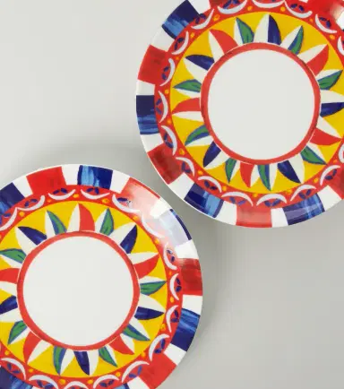 Dolce & Gabbana Casa Set of 2 porcelain dessert plates | Thumbnail 2