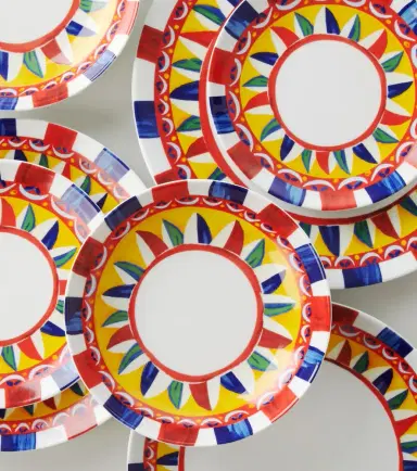 Dolce & Gabbana Casa Set of 2 porcelain dessert plates | Thumbnail 3