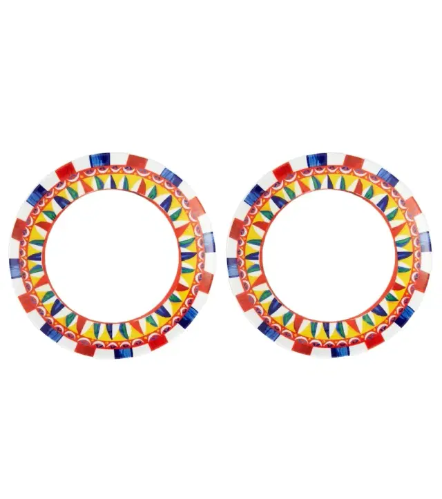 Dolce & Gabbana Casa Set of 2 porcelain dessert plates