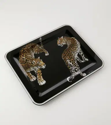 Dolce & Gabbana Casa Double Leopardo Medium wooden tray | Thumbnail 3