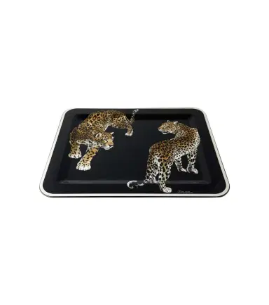 Dolce & Gabbana Casa Double Leopardo Medium wooden tray | Thumbnail 1