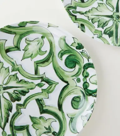 Dolce & Gabbana Casa Majolica set of 2 porcelain dinner plates | Thumbnail 2