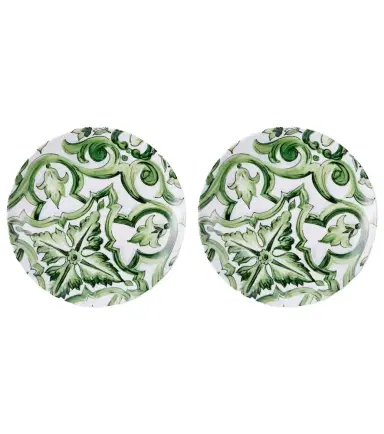 Dolce & Gabbana Casa Majolica set of 2 porcelain dinner plates | Thumbnail 1