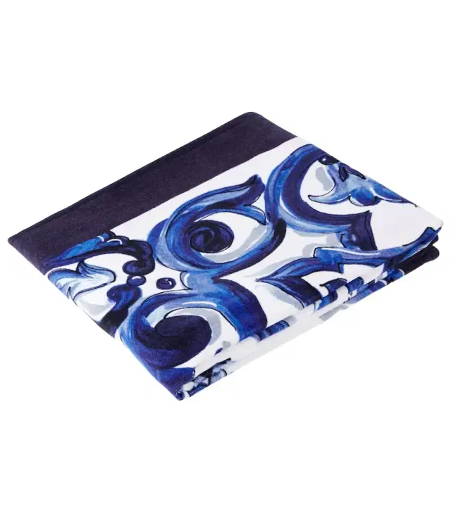 Dolce & Gabbana Casa Majolica cotton terry beach towel