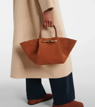 DeMellier New York Midi suede top-handle bag | Thumbnail 4