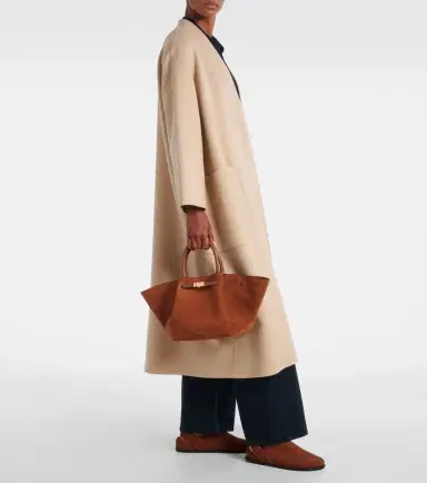 DeMellier New York Midi suede top-handle bag | Thumbnail 5