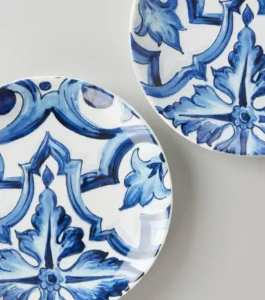 Dolce & Gabbana Casa Set of 2 porcelain dessert plates | Thumbnail 2