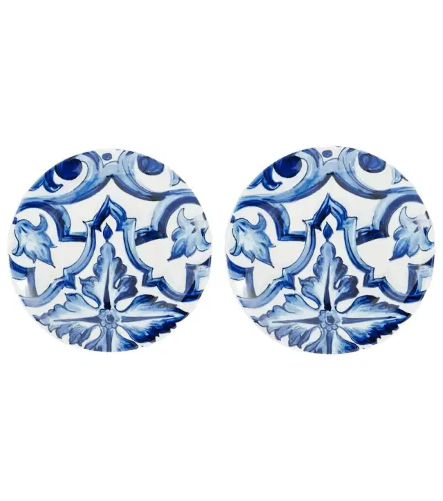 Dolce & Gabbana Casa Set of 2 porcelain dessert plates