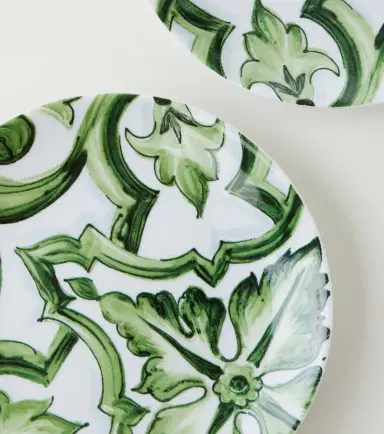 Dolce & Gabbana Casa Majolica set of 2 porcelain dessert plates | Thumbnail 2