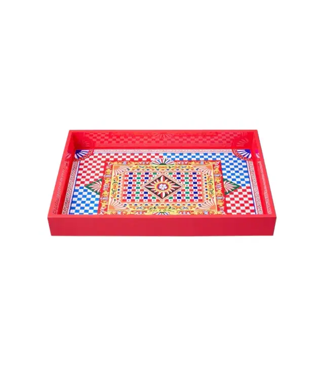 Dolce & Gabbana Casa Carretto Siciliano wooden tray
