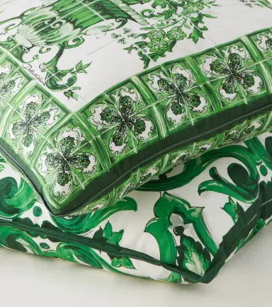 Dolce & Gabbana Casa Small printed silk twill cushion | Thumbnail 4 Dolce & Gabbana Casa Small printed silk twill cushion | Thumbnail 4
