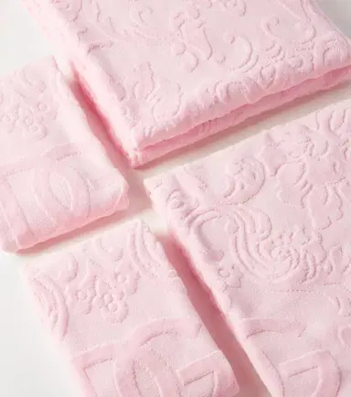 Dolce & Gabbana Casa Set of 5 cotton terry jacquard towels | Thumbnail 3