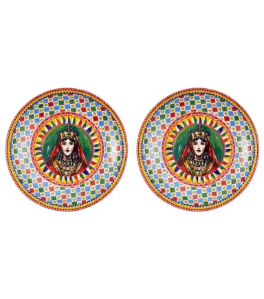 Dolce & Gabbana Casa Carretto Siciliano set of 2 soup plates | Thumbnail 1