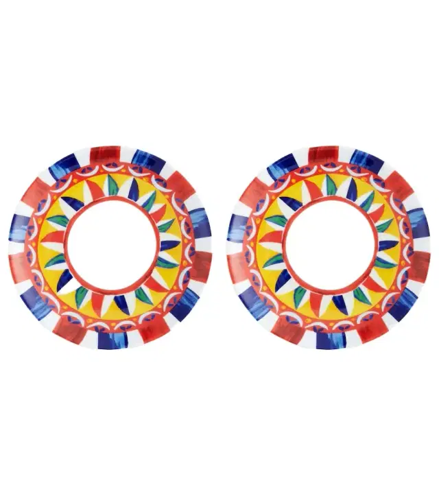 Dolce & Gabbana Casa Set of 2 porcelain dinner plates