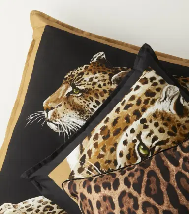 Dolce & Gabbana Casa Leopardo Small canvas cushion | Thumbnail 2