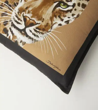 Dolce & Gabbana Casa Leopardo Small canvas cushion | Thumbnail 4