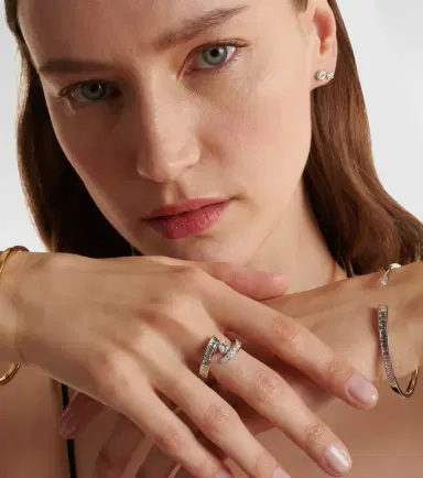 Bucherer Fine Jewellery Inner Fire 18kt white gold ring with diamonds | Thumbnail 2