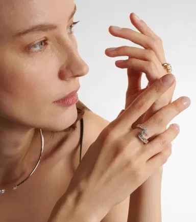 Bucherer Fine Jewellery Inner Fire 18kt white gold ring with diamonds | Thumbnail 3
