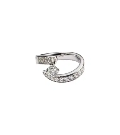 Bucherer Fine Jewellery Inner Fire 18kt white gold ring with diamonds | Thumbnail 1