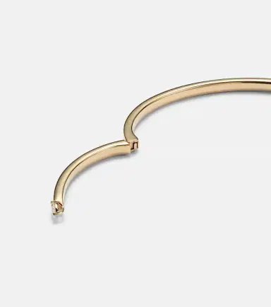 Bucherer Fine Jewellery Inner Fire 18kt gold bangle with diamonds | Thumbnail 3