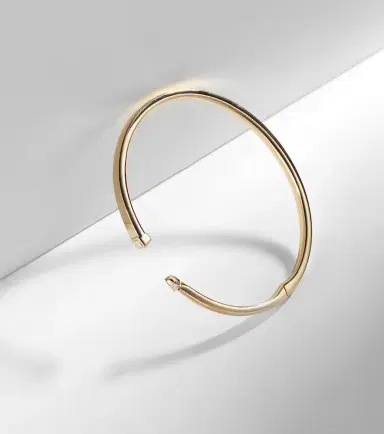 Bucherer Fine Jewellery Inner Fire 18kt gold bangle with diamonds | Thumbnail 6