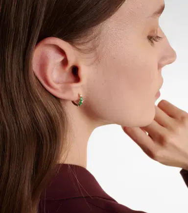 Sydney Evan x Wicked Emerald City 14kt gold earrings with gemstones | Thumbnail 4 Sydney Evan x Wicked Emerald City 14kt gold earrings with gemstones | Thumbnail 4