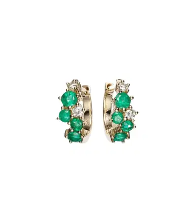 Sydney Evan x Wicked Emerald City 14kt gold earrings with gemstones | Thumbnail 1 Sydney Evan x Wicked Emerald City 14kt gold earrings with gemstones | Thumbnail 1