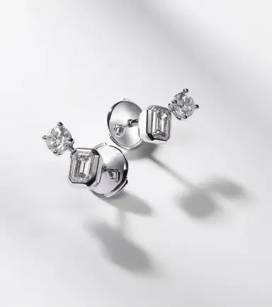 Bucherer Fine Jewellery Inner Fire 18kt white gold earrings with diamonds | Thumbnail 5