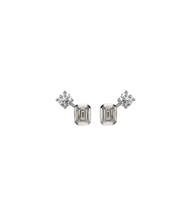 Bucherer Fine Jewellery Inner Fire 18kt white gold earrings with diamonds | Thumbnail 1