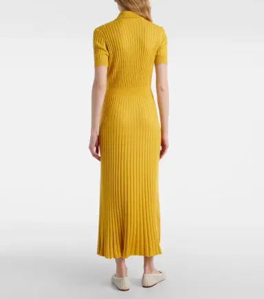 Gabriela Hearst Pleated cashmere and silk polo dress | Thumbnail 4