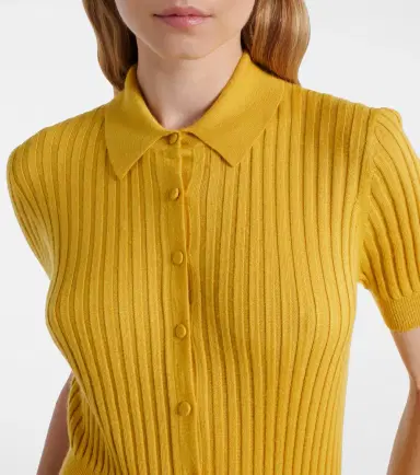 Gabriela Hearst Pleated cashmere and silk polo dress | Thumbnail 5