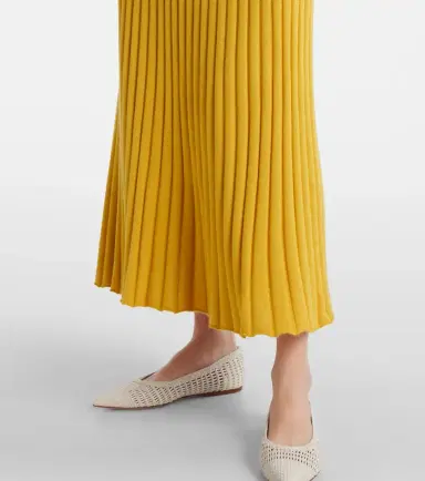 Gabriela Hearst Pleated cashmere and silk polo dress | Thumbnail 6
