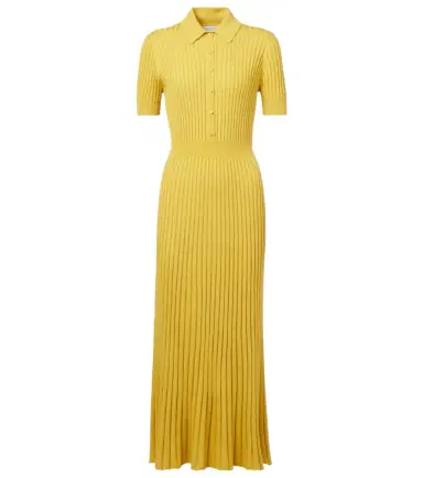 Gabriela Hearst Pleated cashmere and silk polo dress | Thumbnail 1
