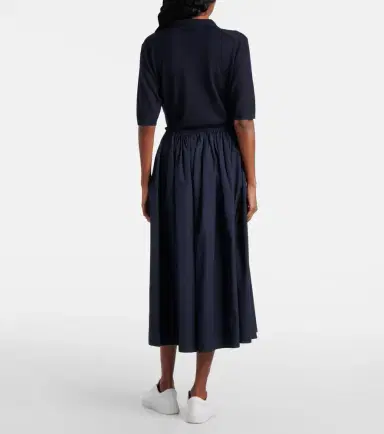 Gabriela Hearst Chiara cotton poplin midi skirt | Thumbnail 5