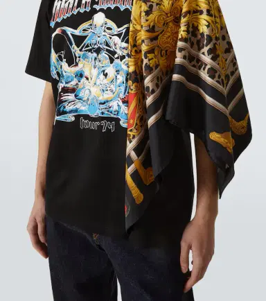 Junya Watanabe Black Sabbath caped cotton jersey T-shirt | Thumbnail 6 Junya Watanabe Black Sabbath caped cotton jersey T-shirt | Thumbnail 6