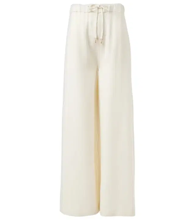 Gabriela Hearst Gelos wool and silk jacquard palazzo pants